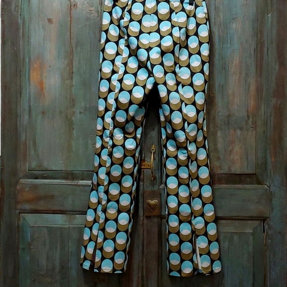 bentley a. Retro Geometric Print, Straight Legs, Size 6, NWOT - Picture 2 of 9